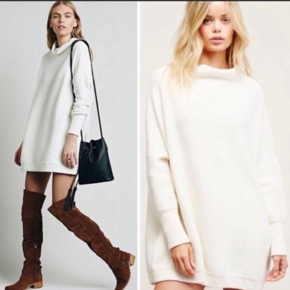 Free People Cream Oversized Ottoman Sweater - Picture 8 of 8